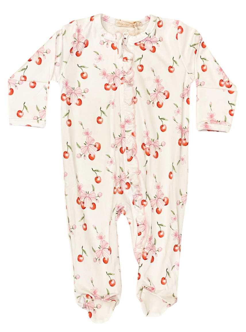 Baby Club Cherry Pop Ruffle Footie
