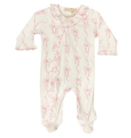 Baby Club Chic Coquette Bow Ruffle Footie