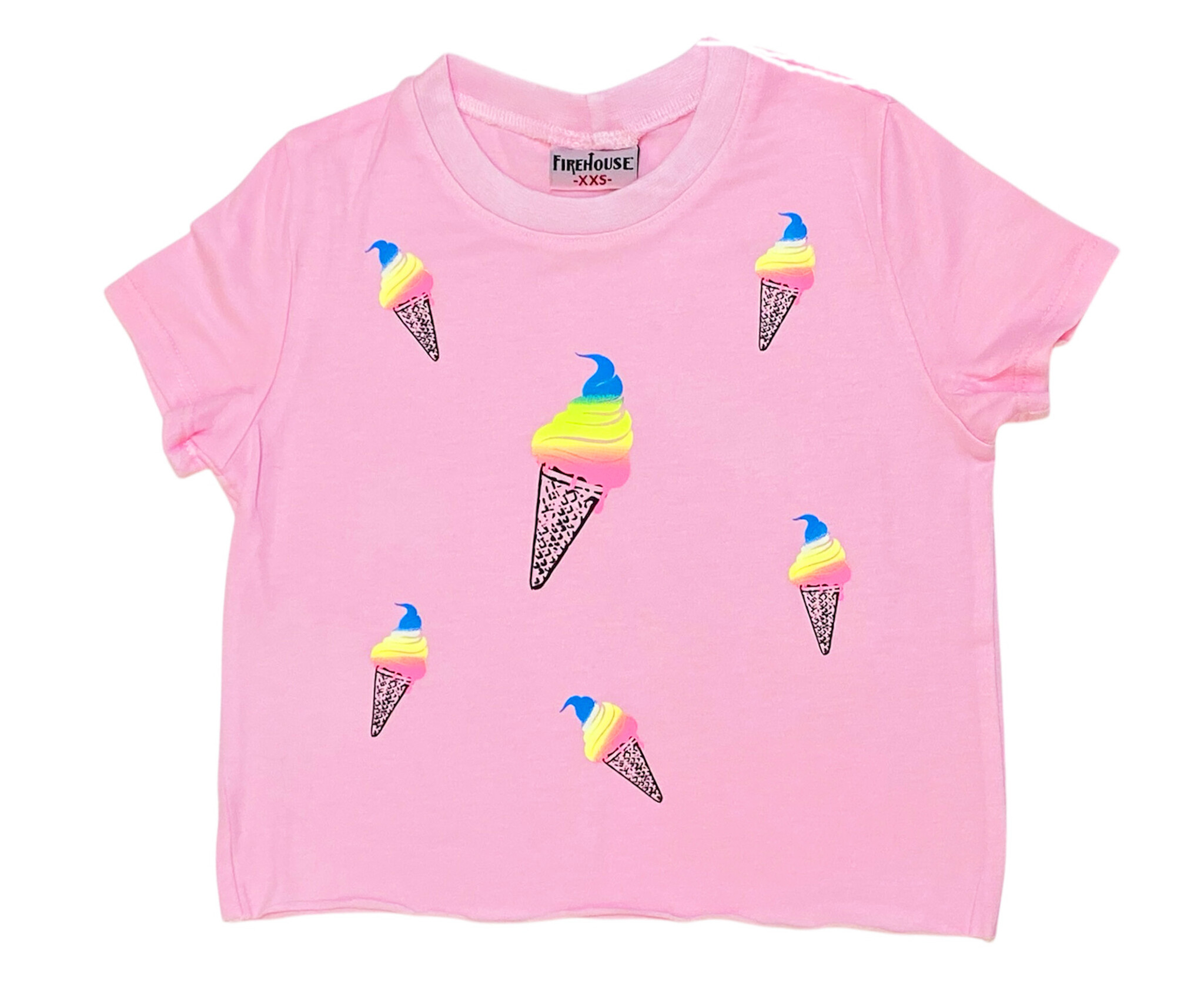 Firehouse Ice Pink Ice Cream Tee