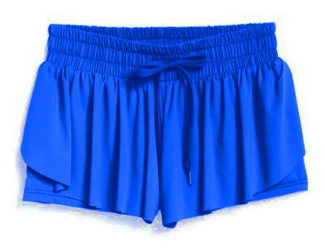 Tractr Brt Blue Butterfly Shorts