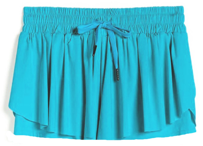 Tractr Turq Butterfly Shorts