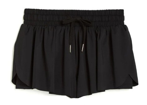 Tractr Black Butterfly Shorts