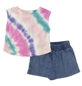 Splendid TD Terry/Denim Short Set