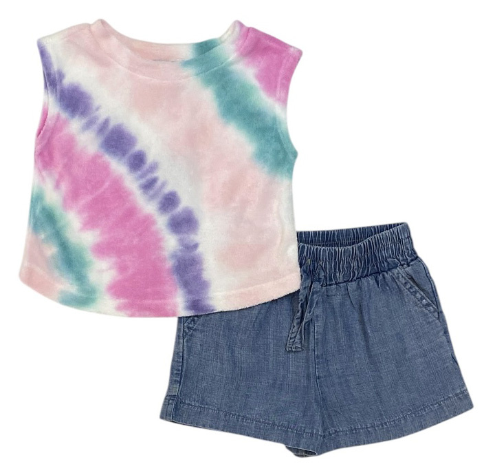 Splendid TD Terry/Denim Short Set