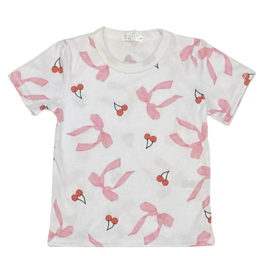 Cozii  Cherry Bows SS Inf Tee