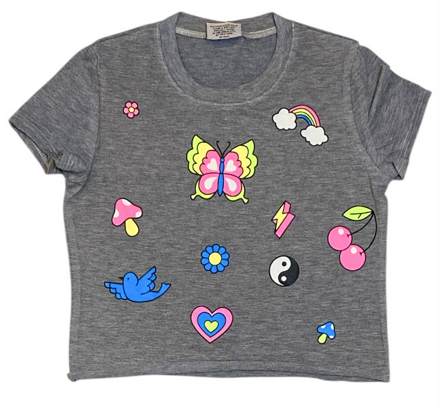 Firehouse House H Grey Butterfly Icons SS Tee