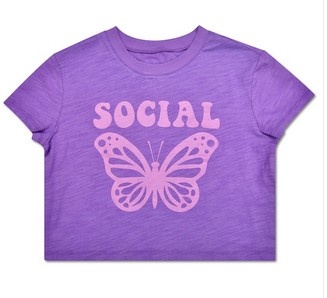 IScream Social Butterfly Boxy Tee