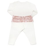 Oh Baby Pink Velvet Bow & Ruffle 2 pc set