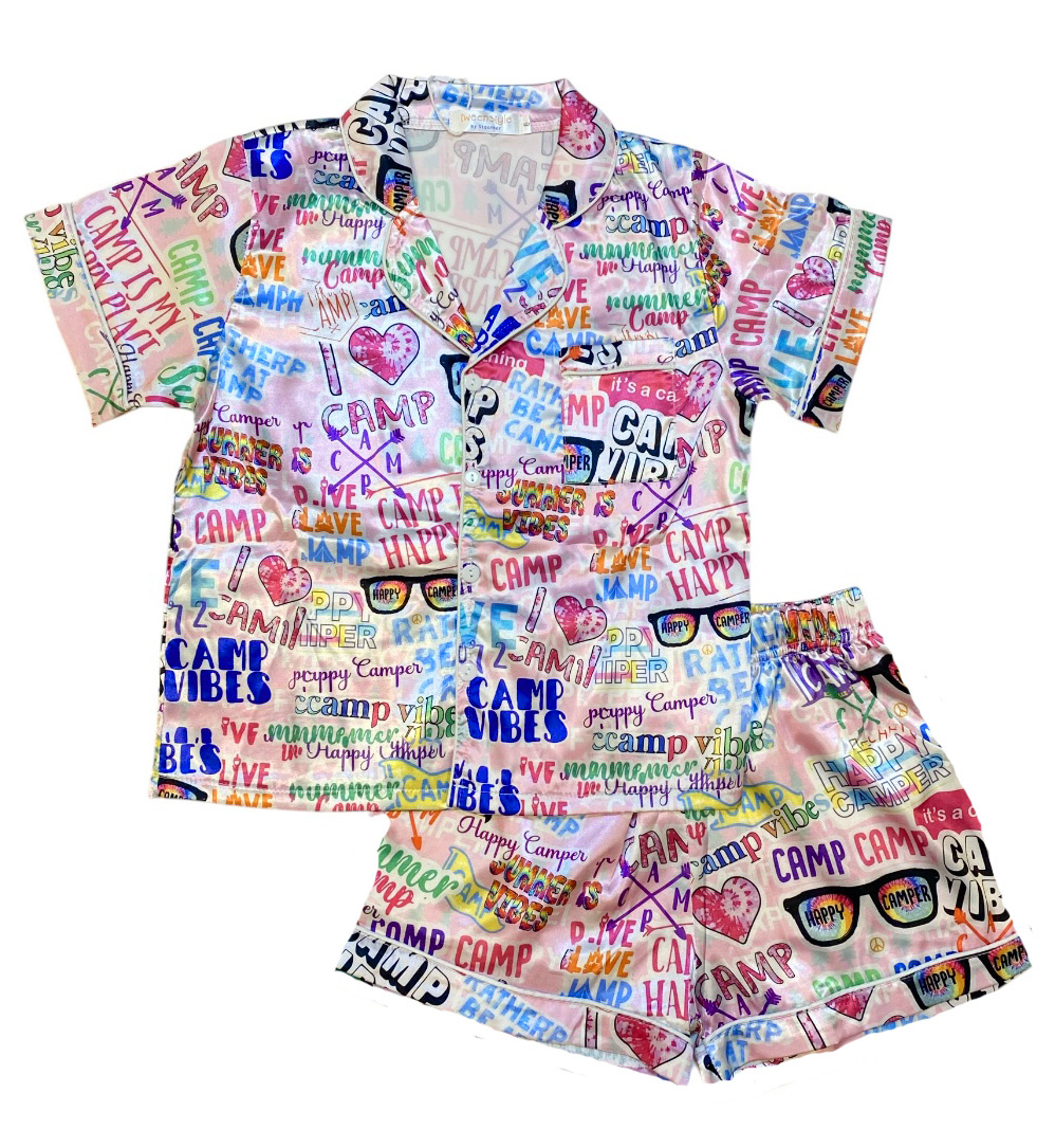 Tweenstyle Happy Camper Poly/Silk Lounge Set