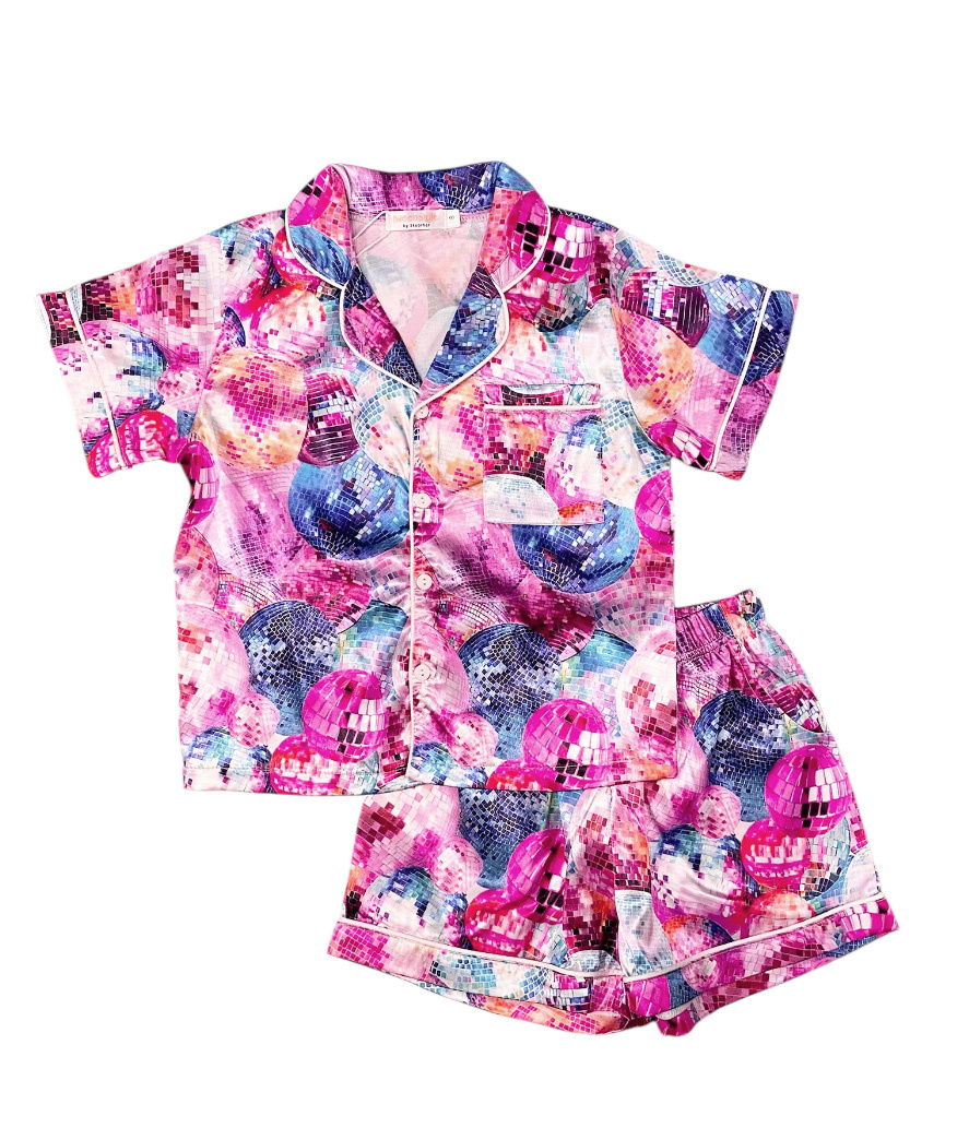 Tweenstyle Disco Ball Poly/Silk Lounge Set