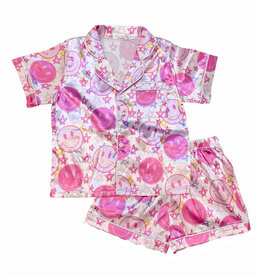 Tweenstyle Smiley Stars Poly/Silk Lounge Set