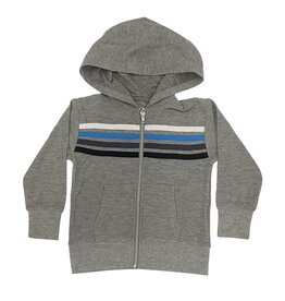 Chaser Heather Grey Paxton Zip Hoodie