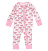 Little One Pretty in Pink Bow Footie
