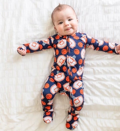 Little Pajama Co. Basketball Footie
