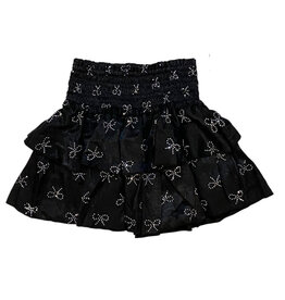 FBZ Black Crystal Bows Skirt