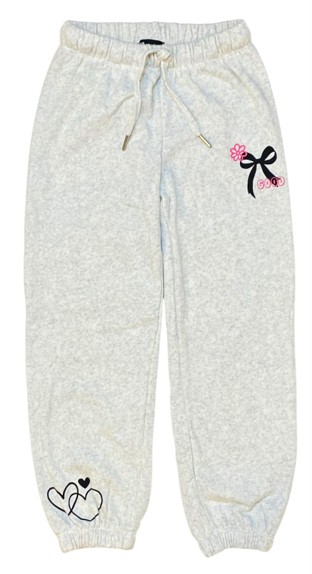 FBZ Lt Grey Heather Good Vibes Sweatpants