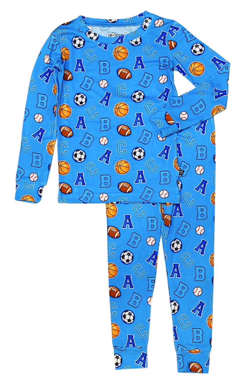 Lev Alphabet Sports PJ Set