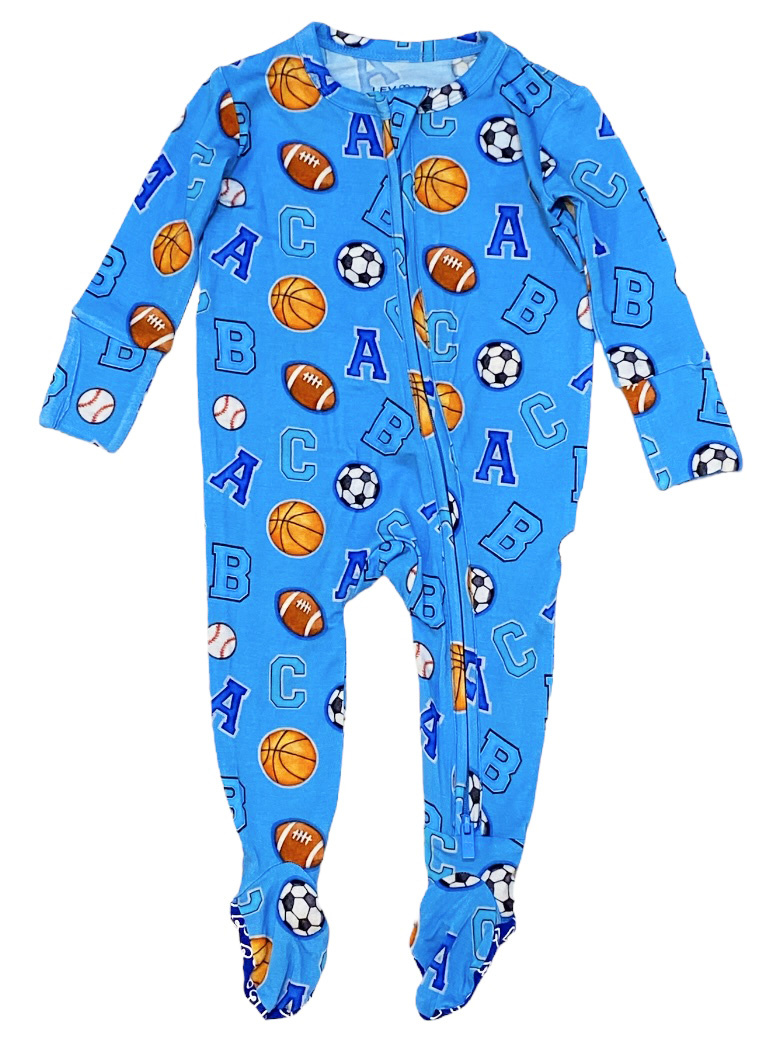 Lev Baby Alphabet Sports Footie