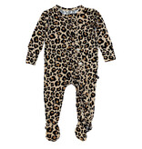 Lev Baby Leopard Ruffle Footie