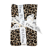 Lev Baby Leopard Swaddle Blanket