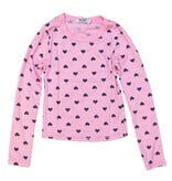 T2Love Pink/Navy Hearts LS Top