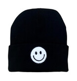 Black Smiley Patch Hat