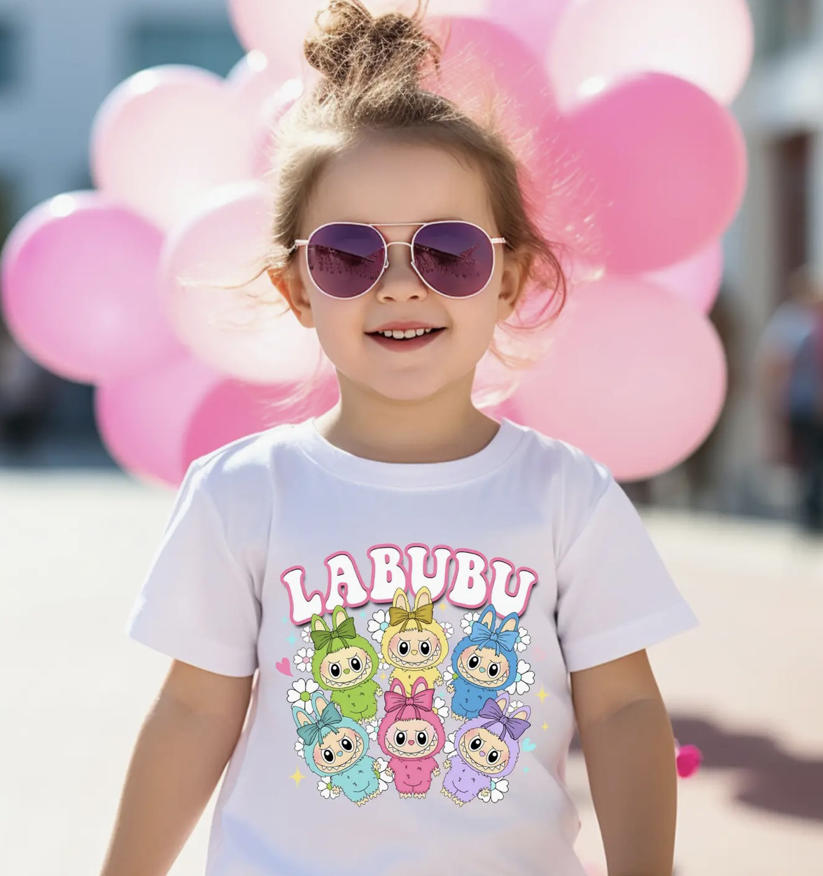 Labubu Inspired White SS Tee