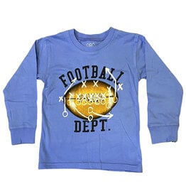 Wes and Willy Blue Football Dept. Infant LS Tee