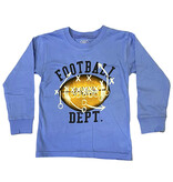 Wes and Willy Blue Football Dept. LS Tee