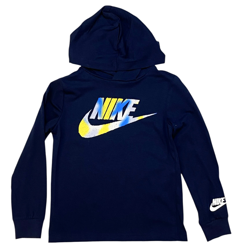 Nike Navy/Gold Chalk Swoosh Hoodie Top