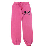 Love Junkie Pink Bow Fleece Sweatpant