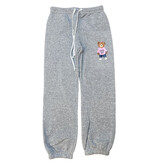 Love Junkie Grey Athl. Bear Fleece Sweatpant