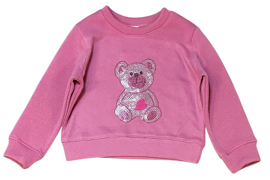 Dori Hot Pink Teddy Bear Sweatshirt