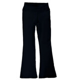 Dori Black Matte Stretch High Waisted Flare Legging