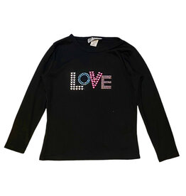 Dori LOVE Stud LS Ribbed Top