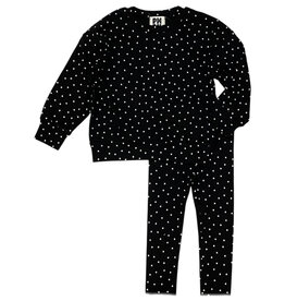 Petite Hailey Black Stars Inf. Legging Set