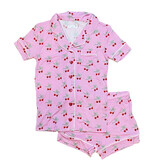 KatieJ NYC Cherry Bows Shorts Lounge Set