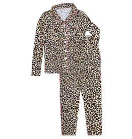 KatieJ NYC Hot Pink/Leopard Lounge Set
