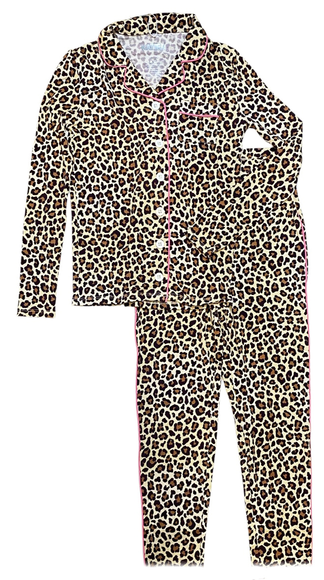 KatieJ NYC Hot Pink/Leopard Lounge Set