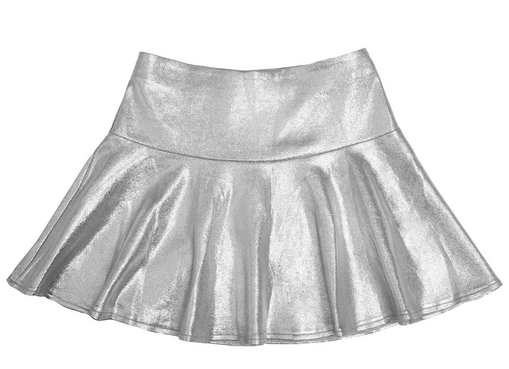 Mia NYC Silver Circle Skirt