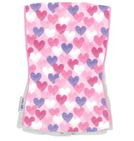 Baby Jar Doodle Hearts Burp Cloth