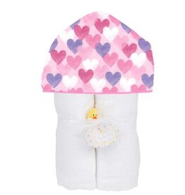 Baby Jar Doodle Hearts Towel Set