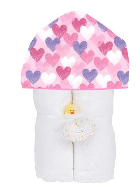 Baby Jar Doodle Hearts Towel Set