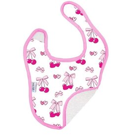 Baby Jar Cherry Bows Bib