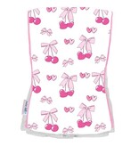 Baby Jar Cherry Bows Burp Cloth