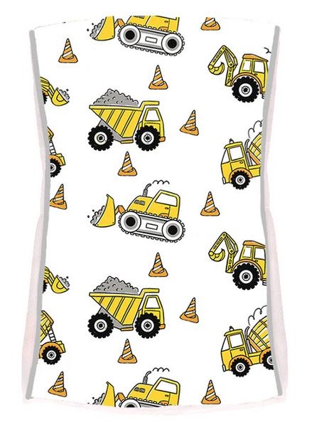 Baby Jar Construction Burp Cloth