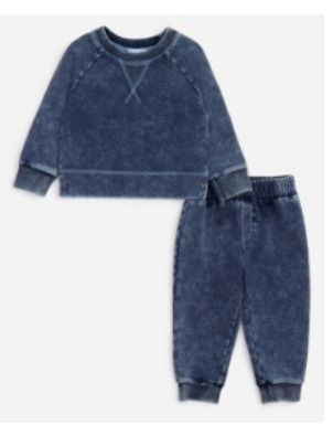 Splendid Blue Dark Rinse Infant Jogger Set