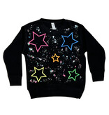 Rock Candy Black Star Splatter Sweatshirt