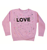 Rock Candy Pink Love Splatter Sweatshirt