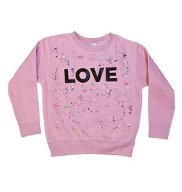 Rock Candy Pink Love Splatter Sweatshirt